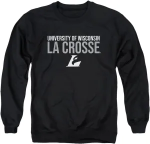 LOGOVISION University of Wisconsin La Crosse Official Stacked Unisex Adult Crewneck Sweatshirt