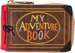 Loungefly Up 15th Anniversary Adventure Book Accordion Zip Around Wallet, Black
