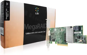 LSI Logic LSI LSI00415 MegaRAID SAS 9361-4i 4-Port 12Gb/s SAS SATA PCI-Express 3.0 Low Profile RAID Controller, Single