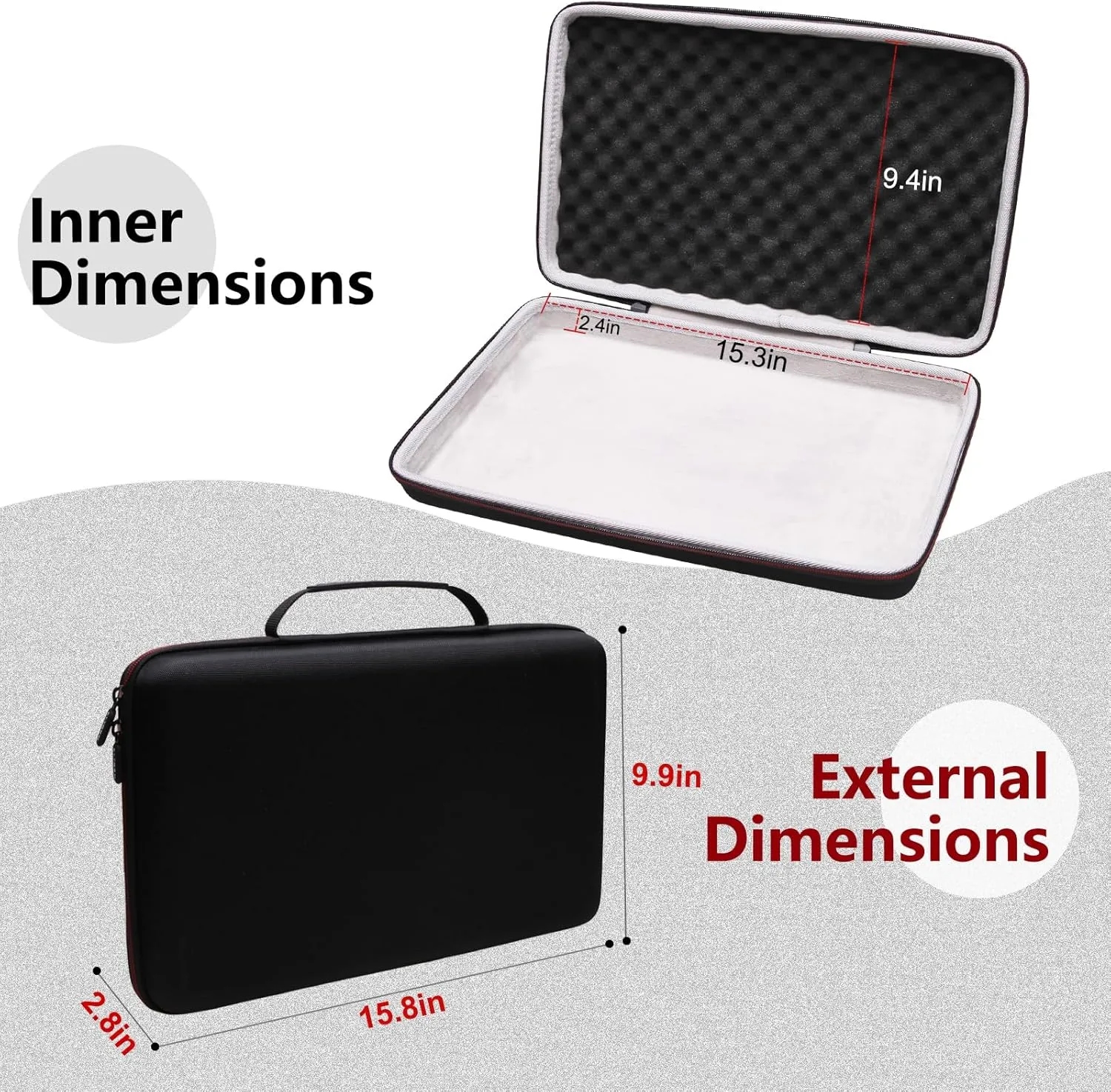 LTGEM Controller Case for Arturia MiniLab 3 Mini Hybrid Keyboard Controller - Hard Storage Travel Protective Carrying Bag