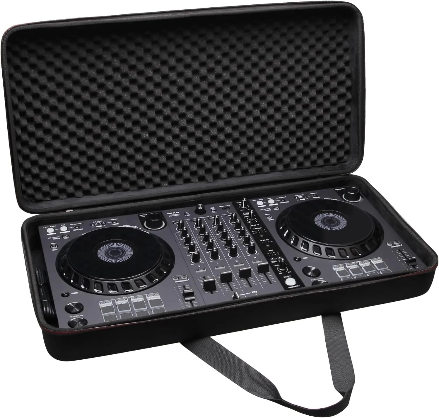 LTGEM EVA Hard Case Compatible with RANE ONE, Pioneer DJ DDJ-1000 or DDJ-FLX10 or DDJ-FLX6-GT, Hercules Inpulse T7 2 Deck Protective Carrying Storage Bag, Case Only! (28.7×14.9×5.8 inch)