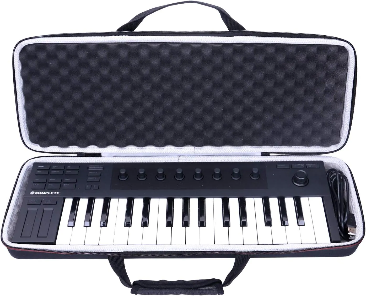 LTGEM EVA Hard Case for Native Instruments Komplete Kontrol M32 Controller Keyboard-Travel Protective Carrying Storage Bag