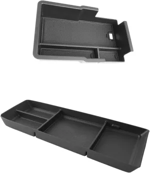 LUWU 2025 Equinox Center Console Organizer Compatible with 2025 Chevrolet Equinox Accessories Under Console Tray Armrest Console Organizer Equinox 2025 Accessories 2Pack (Not for EV Model)