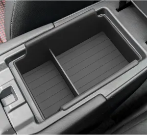 LUWU 2025 Kicks Center Console Organizer Tray Compatible with 2025 Nissan Kicks Accessories 2025 Kicks S/SV/SR Armrest Console Organizer Armrest Organizer Insert Tray Black
