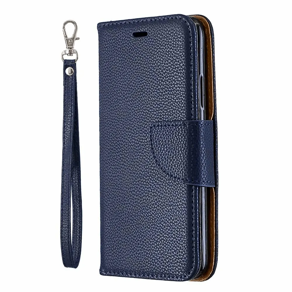 Luxury Litchi Pattern Solid Color Wallet Flip Cases For iPhone 11 Pro Max Cover For iPhone XS Max X XR 6 6S 7 8 Plus Phone Bags