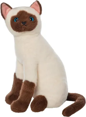 Manhattan Toy Imaginaries Siamese Cat 13.5" Children's Picture Book Stuffed Animal Companion