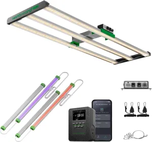 MARS HYDRO FC4000 Samsung LM301H EVO Bar LED Grow Light 2x4, with ADLITE UV30 & IR15 Professional Supplemental LED Grow Light Bars and ITime 2-in-1 Smart Timer Outlet