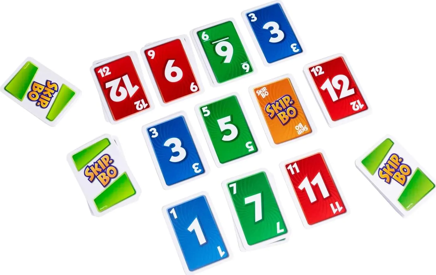 Mattel Games ​Skip Bo Card Game in Decorative Tin with 162 Cards, Sequencing Family Game for 2 to 6 Players, Kids Gift for Ages 7 Years & Older (Amazon Exclusive)