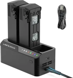 Mavic 3 Series 200W Intelligent DJI Battery Charger Three-Channel Parallel Fast USB Charging Hub for DJI RC Pro Plus/RC Pro/Classic Remote Controller(Not Included Batteries)
