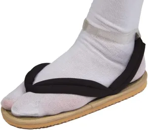 MEADOO Unisex Tanjirou Shinobu Zenitsu Cosplay Clog Shoes Kimetsu no Yaiba Cosplay Geta Sandals Prop Oshitari with Socks