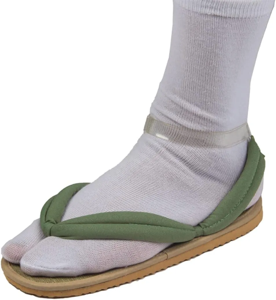 MEADOO Unisex Tanjirou Shinobu Zenitsu Cosplay Clog Shoes Kimetsu no Yaiba Cosplay Geta Sandals Prop Oshitari with Socks