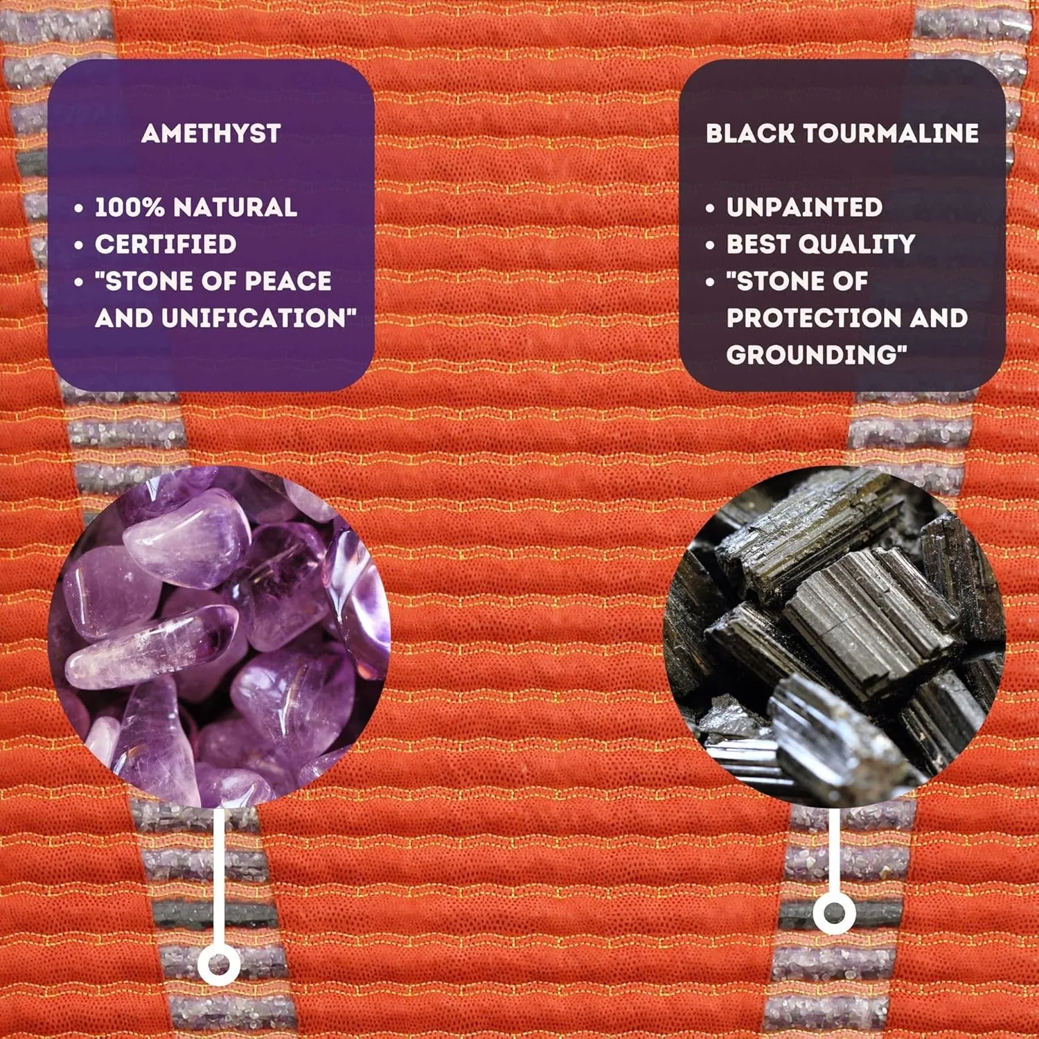MediCrystal Infrared Heating Bio Stimulation Mat - Professional 72"L x 32"W - Natural Amethyst & Tourmaline Crystals - Adjustable Temperature 86-158° (30-70°C) - Negative Ions - FDA Reg Manufacturer