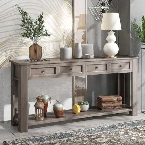 Merax Console Table Sideboard with Storage and Bottom Shelf for Living Room, Kitchen, Entryway/Hallway