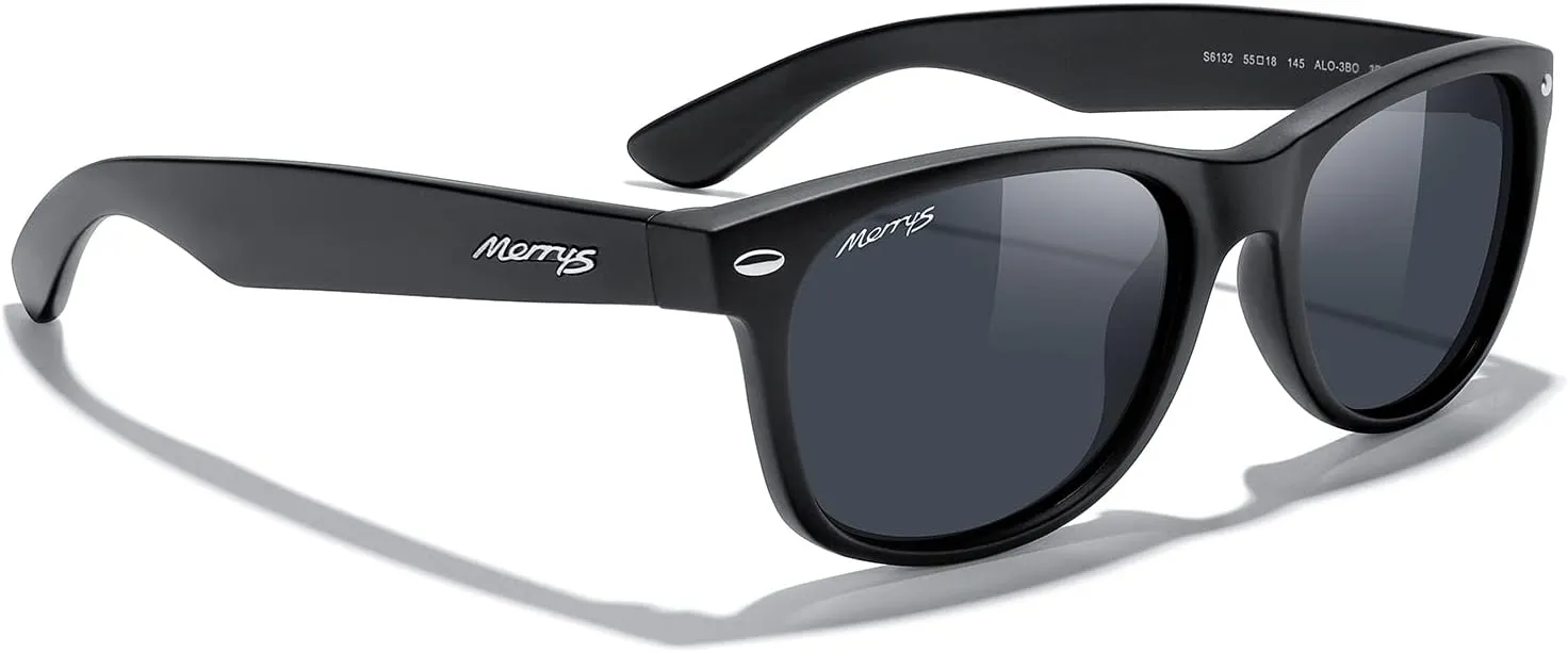 MERRY'S Polarized Unisex Shades Sunglasses for Men and Women Vintage Polarized Sun Glasses Mirror Lens