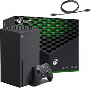 Microsoft Xbox Series X 1TB Gaming Console Console   1 Wireless Controller - Backward Compatible with Thousands of Games, Fine-Tuned Performance, True 4K Gaming, Up to 120 FPS - HDMI_Cable