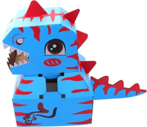 Milisten 1set Wearable DIY Toy Cardboard Dinosaurs Creative Educational Puzzle Model for Boy Girl Lightweight and Portable Fun Activity for Imaginative Play and Family Bonding