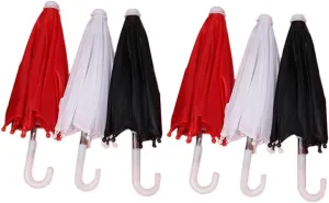 Milisten 6pcs Doll House Decorative Umbrellas for Mini Dolls Toy Umbrella Costume Accessories