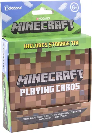 Minecraft Playing Cards - Standard Deck of Cards in Collector Travel Tin