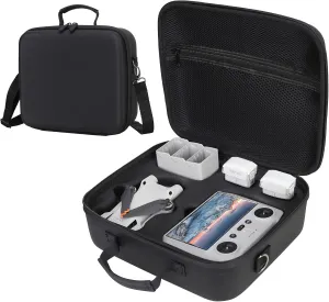 Mini 3 Carrying Case - Portable Travel Shoulder Bag for DJI Mini 3 Pro Compatible with DJI RC/RC-N1 Remote Controller, Battery, Charging Hub and Other Drone Accessories