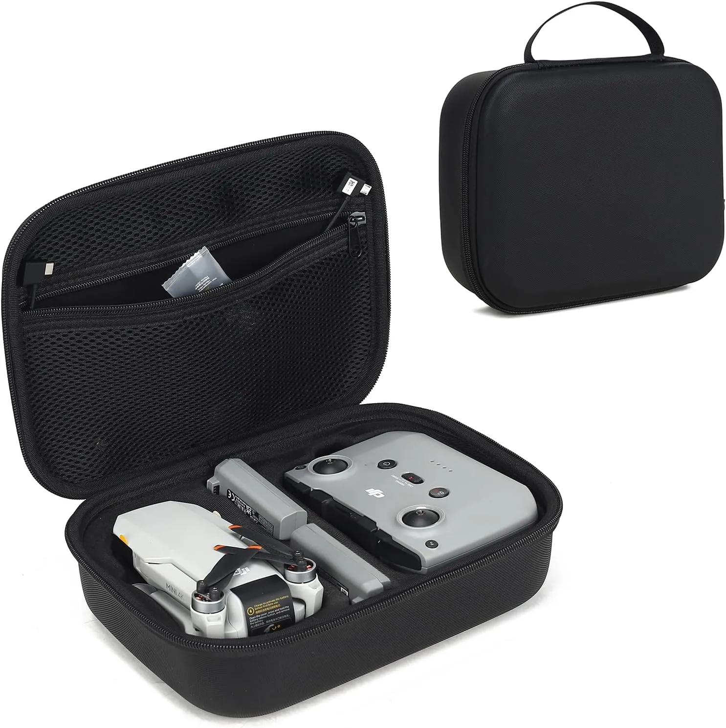 Mini 4K / 2 SE Carrying Case,Portable Small Hard Shell Storage Bag for DJI Mini 4K / 2 SE Drone,Controller Battery and Accessories-Black.