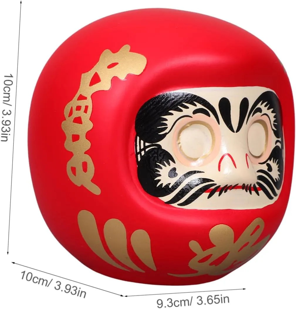 Mini Japanese Figurine Ceramic Saving Jar Luck Charm Decorative Piggy Bank for Home Office Car Unique Coin Storage Pot