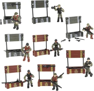 Miniature People Models 8pcs Plastic Soldiers Micro Figures Action Figures for Boys Toys