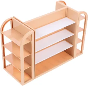 Miniature Supermarket Shelf Model Cute Mini House Accessory Versatile Storage Rack for Dollhouse Furniture Realistic Design for Boys and Girls Imaginative Play and Creative