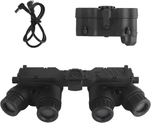 Model GPNVG18 Four-Tube Binocular Night Vision Goggles Model Fast Helmets Support Accessories, Cosplay Prop(Black)