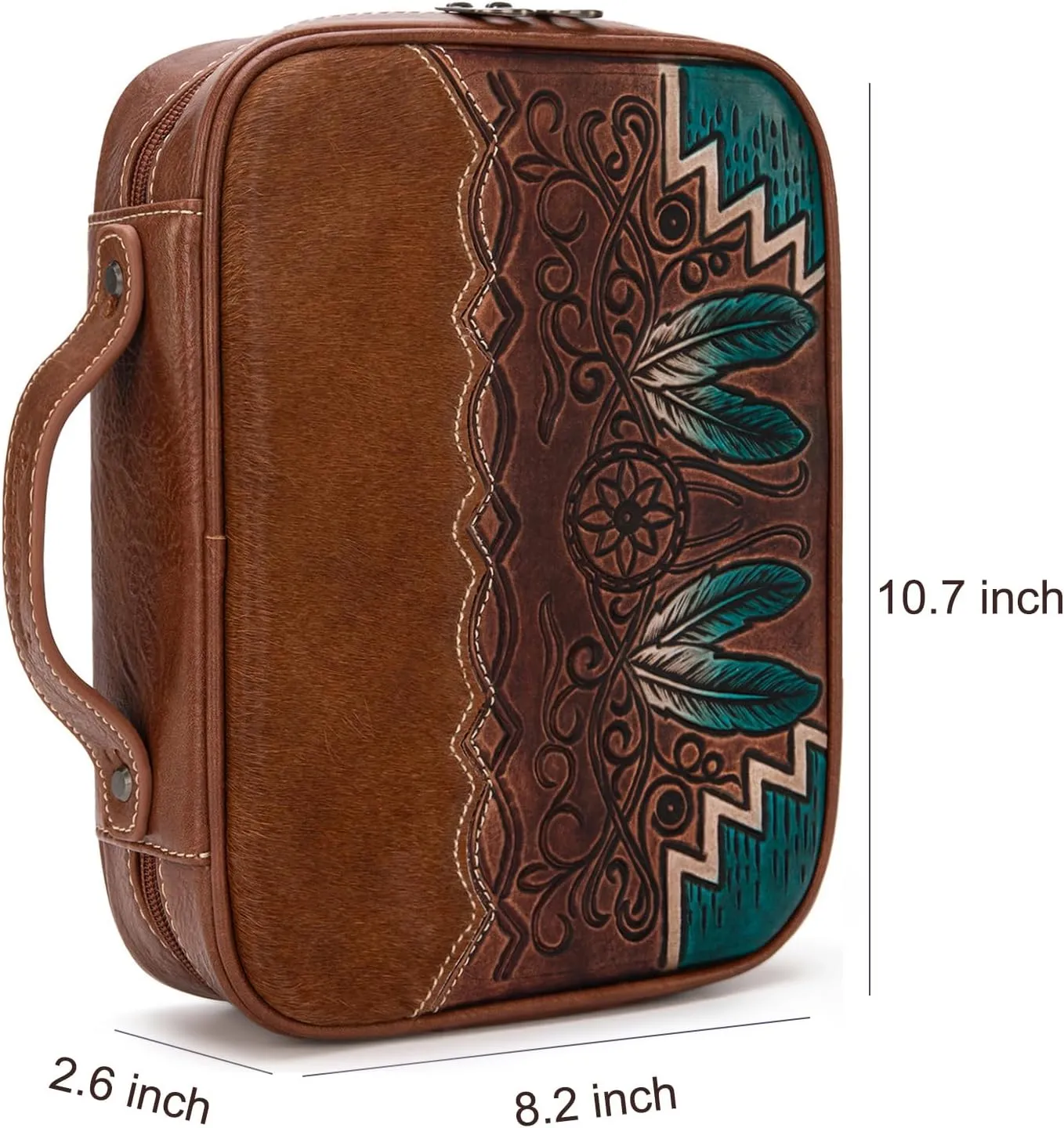 Montana West Western Style Embroidered Bible Covers for Women Men Book Carrying Case Church Bag Outdoor Bible Protective