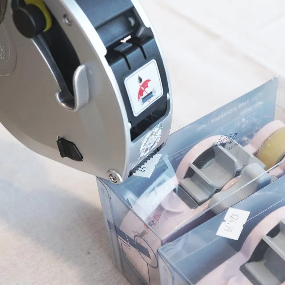 Motex Genuine MX-5500NEW 1 Line 8 Digits Price Tag Gun Kit - Includes 10,000 Blank Labels (White   Red   Yellow   Green) and 1 Pre-Loaded Inker with 1 Ink Refill