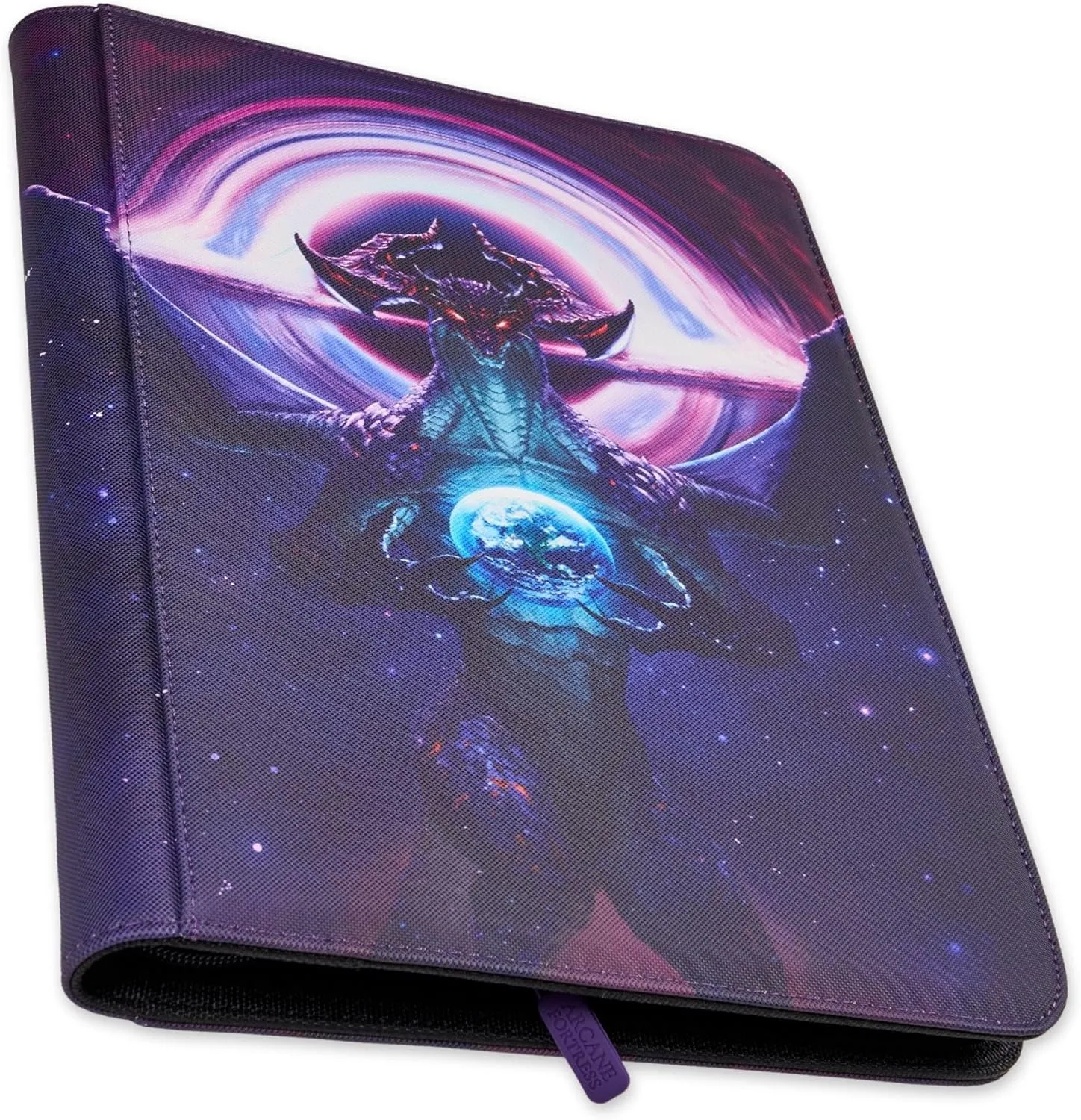 MTG Card Binder, 9-Pocket Magic Card Album, Holds 360 Cards, Leather Side -Loading Card Storage Binder, Premium Card Collector Book for TCG Players (Cosmic Genesis)