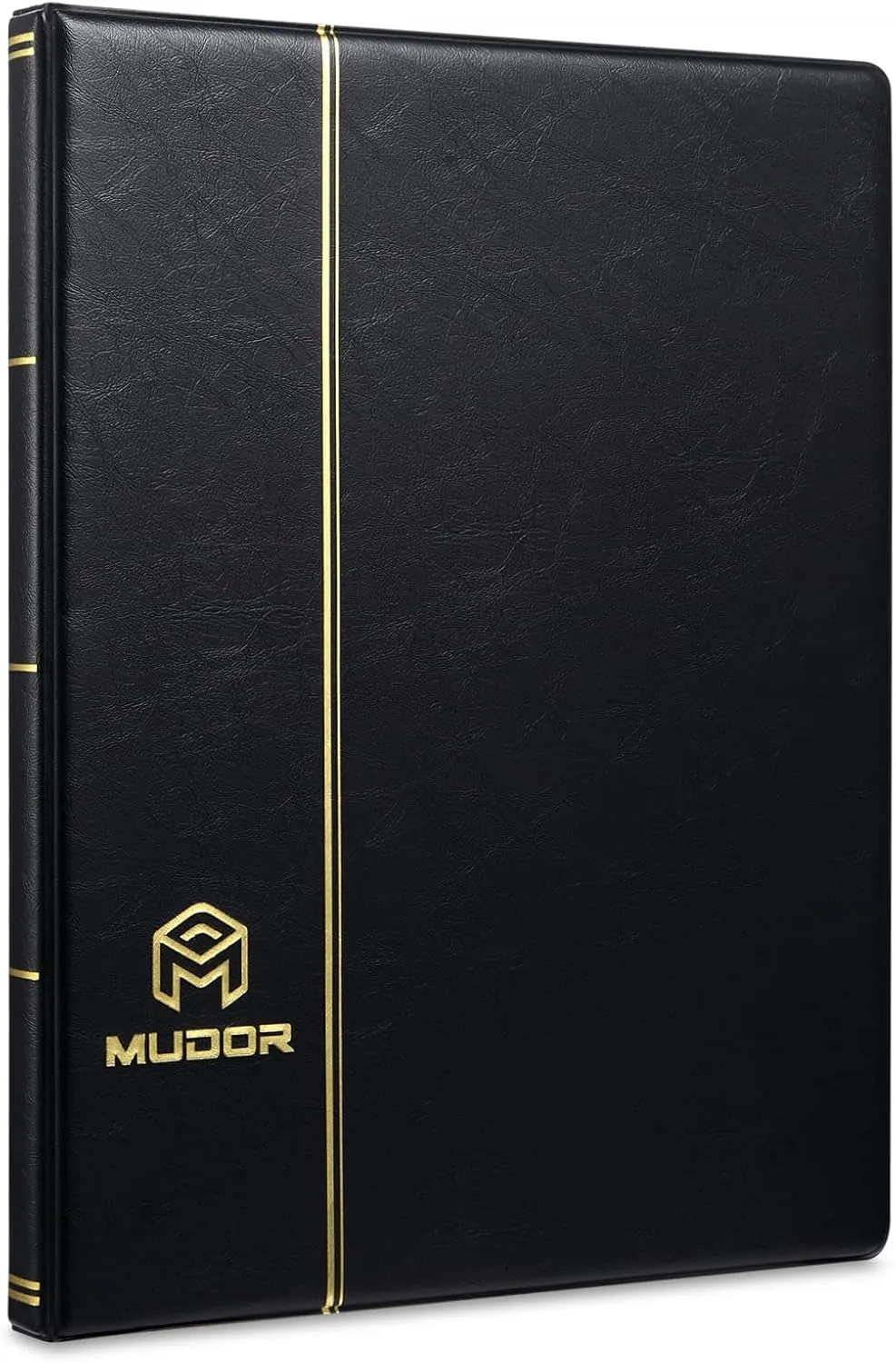 MUDOR Stamp Collecting Album, 7 Rows Pockets Stamp Book for Collectors, 10 Sheets Stamp Stockbook