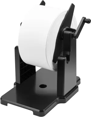 MUNBYN External Rolls Label Holder, 2 in 1 Fan-Fold Stack Paper Holder for Desktop Thermal Label Printer