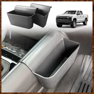 Muslogy for 2025 2024 2023 Colorado & Canyon Center Console Shifter Storage Box ABS Material Console Side Organizer Left & Right Set Compatible with Chevy Colorado/GMC Canyon 2023-2025