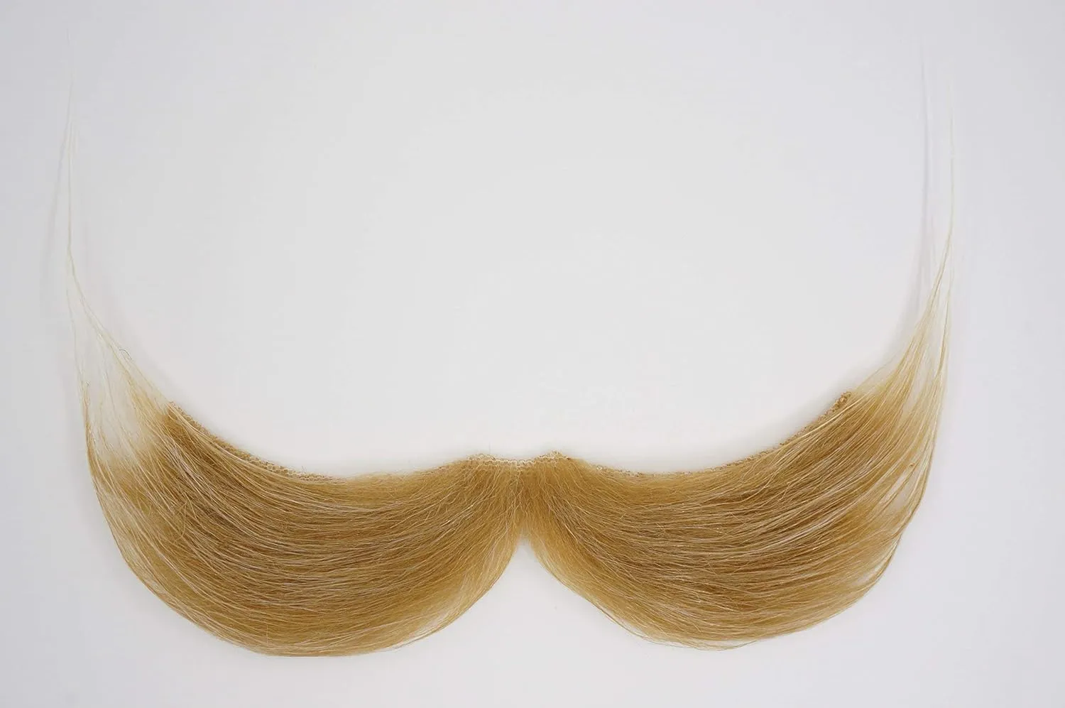 Mustaches Self Adhesive Fisherman's Fake Mustache, Novelty, False Facial Hair, Costume Accessory for Adults, Blond Color