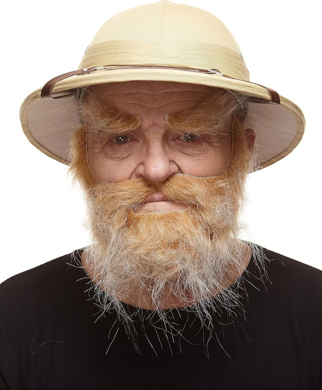 Mustaches Self Adhesive, Novelty, Realistic, Traper Fake Beard Fake Mustache and Fake Eyebrows, Blond Color