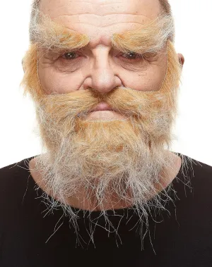 Mustaches Self Adhesive, Novelty, Realistic, Traper Fake Beard Fake Mustache and Fake Eyebrows, Blond Color