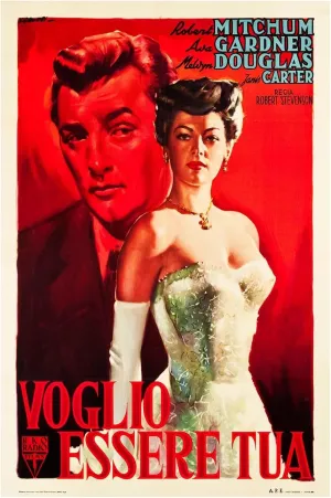 My Forbidden Past 1951 - Italian - Robert Mitchum - Vintage Classic Movie Poster-8 x 12 Inches - US/CAN only