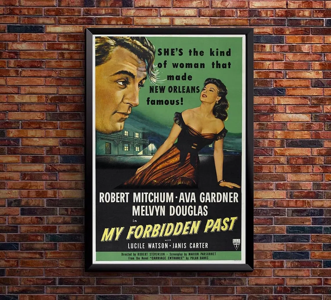 My Forbidden Past 1951 - Robert Mitchum - Vintage Classic Movie Poster-8 x 12 Inches - US/CAN only
