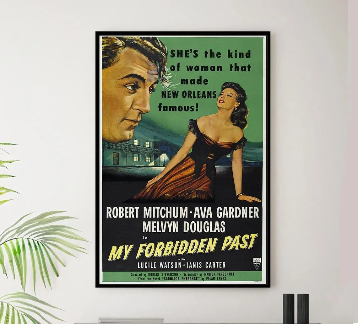 My Forbidden Past 1951 - Robert Mitchum - Vintage Classic Movie Poster-8 x 12 Inches - US/CAN only