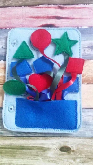 My Quiet Book, Felt Toddler Quiet Activity Book Gift for Boys and Girls, Interactive Felt Busy Book For Kids, Portable Activity Educational Toy