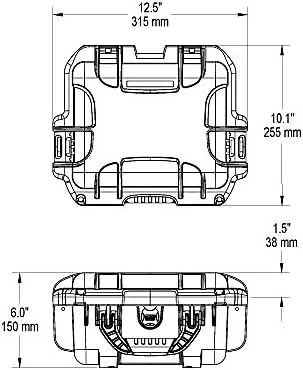 Nanuk 905 Waterproof Hard Case Empty - Yellow