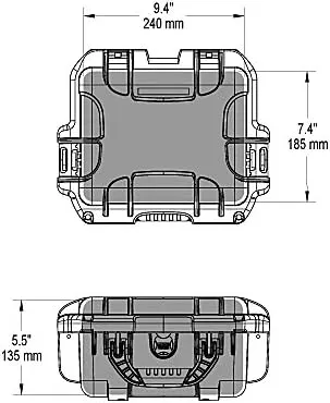 Nanuk 905 Waterproof Hard Case Empty - Yellow