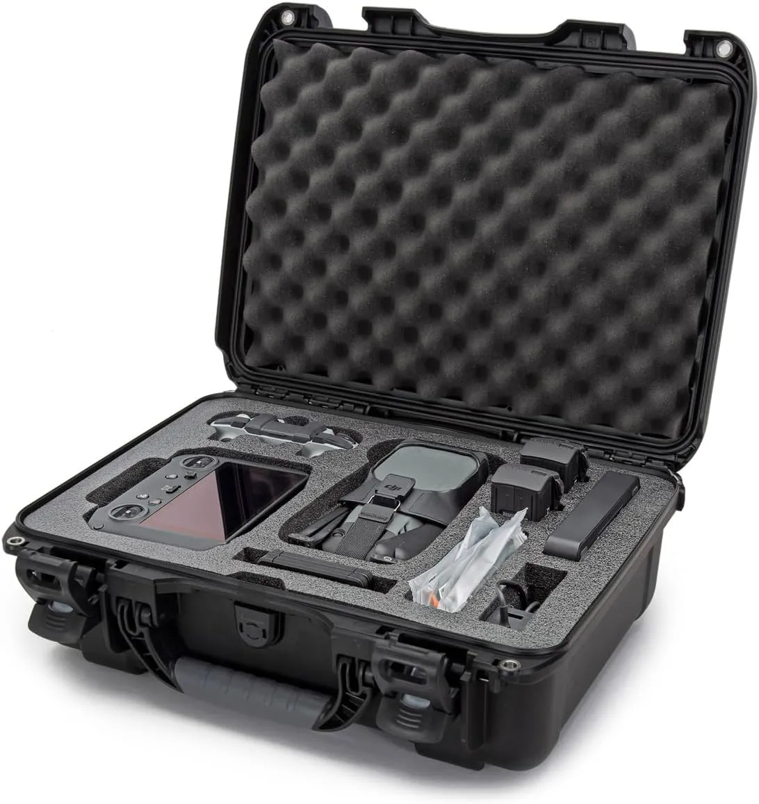 Nanuk 925 Waterproof Case with Foam Insert for DJI Mavic 3 Fly More/Cine Premium Combo, Black