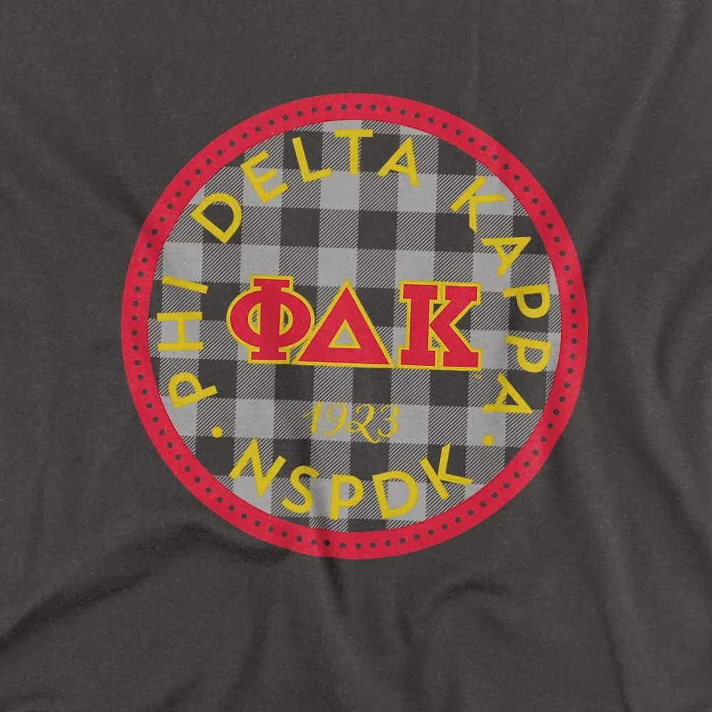 National Sorority of Phi Delta Kappa Official Plaid Badge Women's T Shirt