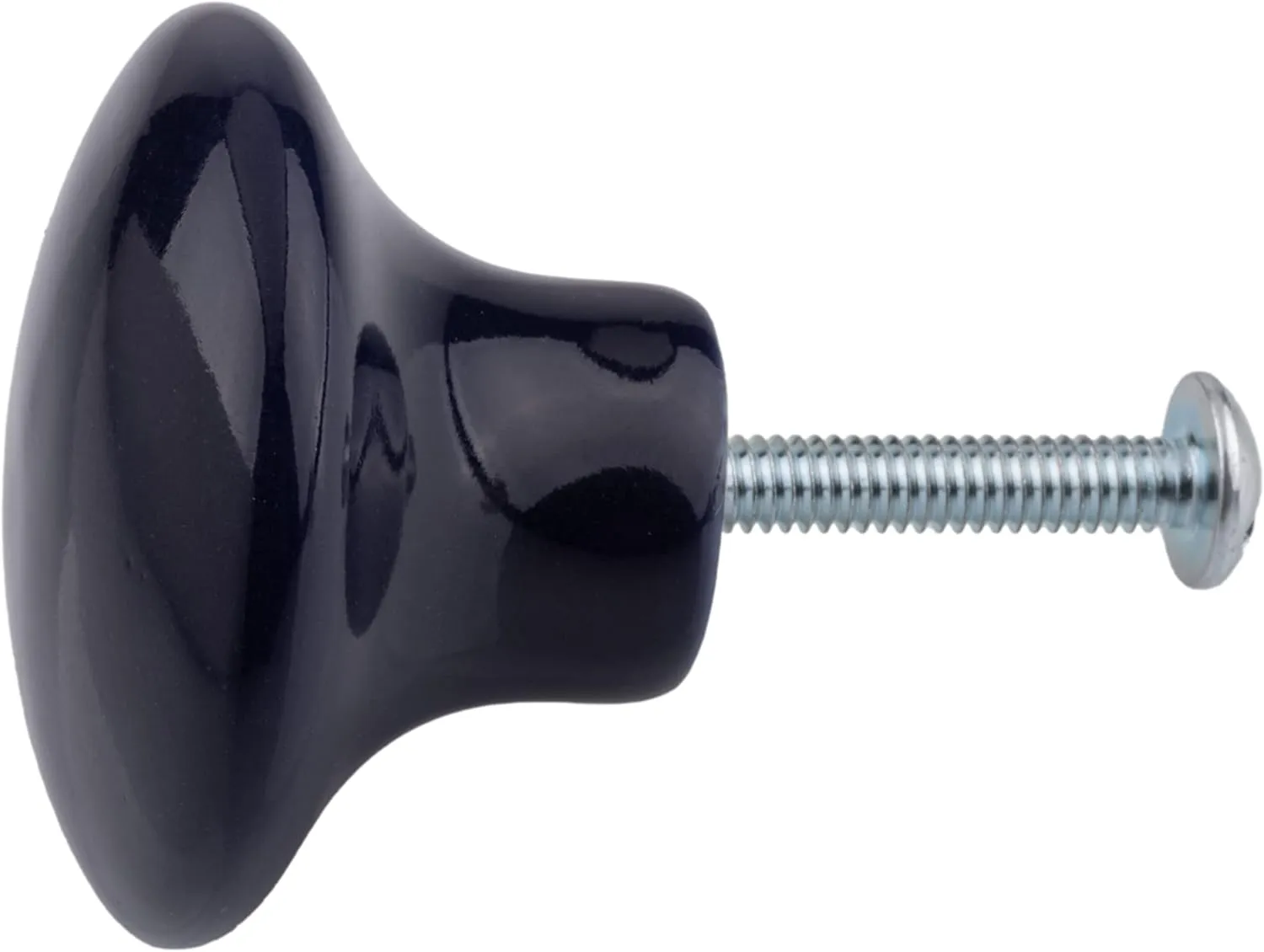 Navy Blue Ceramic Drawer Knob | Diameter: 1 1/2" | Handle for Antique Cabinet Door, Dresser Drawer, Desk | Furniture Reproduction Hardware | DK16-RBE (10)