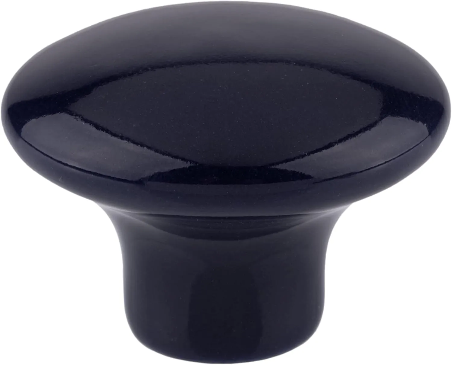 Navy Blue Ceramic Drawer Knob | Diameter: 1 1/2" | Handle for Antique Cabinet Door, Dresser Drawer, Desk | Furniture Reproduction Hardware | DK16-RBE (10)