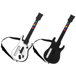 NBCP Guitar Hero Wii, Wireless Guitar for Wii Guitar Hero Clone Hero and Rock Band Games [ 2 PACK]