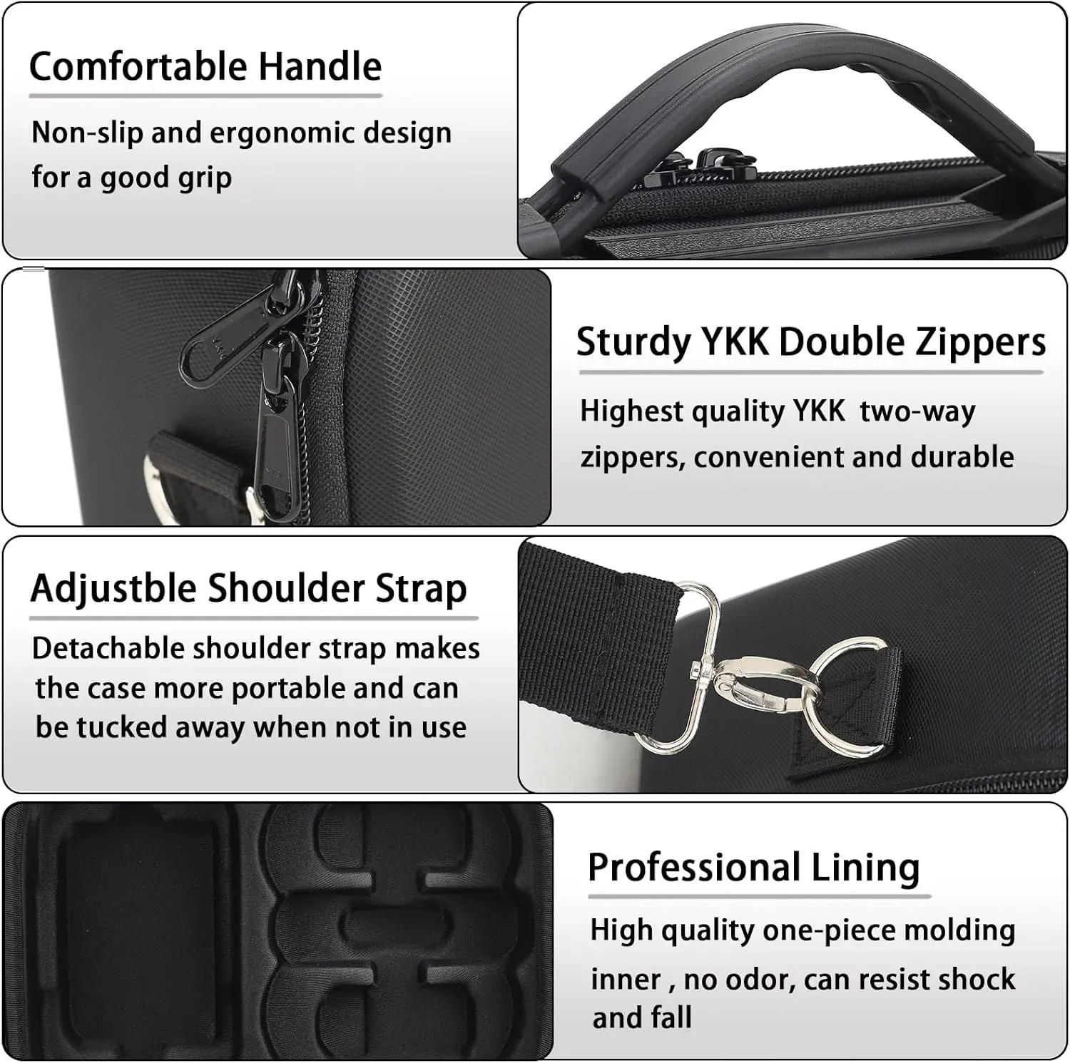 Neo Case, Carrying Storage Case for DJI Neo Fly More Combo,Travel Portable Hard Shoulder Bag for DJI NEO Drone, Batteries, Charging and more Accessories (Black)