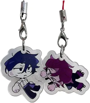 New 2026 Unisex Game Dead Plate Rody Cosplay Acrylic Keychain 2 Pcs/set Key Chain Rope Phone Bag Pendant Accessories Prop Jewelry Findings Fashion Trendy Creative Gift For Women And Men